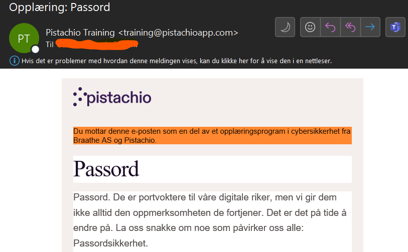 pistachio email example